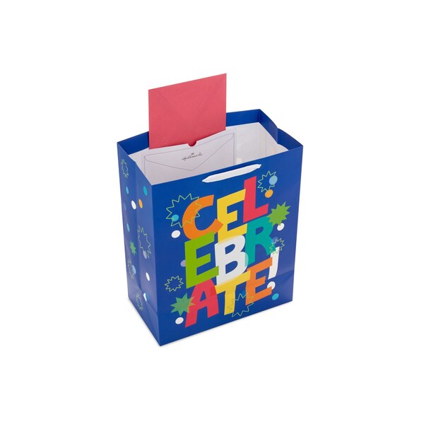 Hallmark Large Gift Bag (Celebrate on Blue)