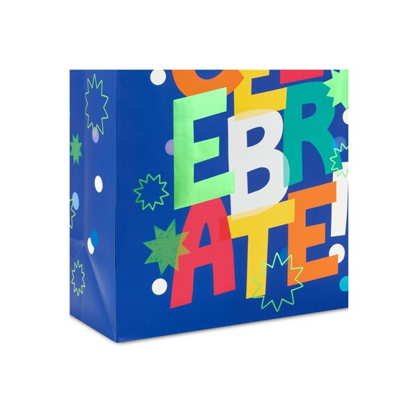 Hallmark Large Gift Bag (Celebrate on Blue)
