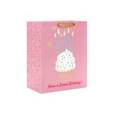 Hallmark Large Birthday Gift Bag (Cupcake With Candles on Pink), thumbnail image