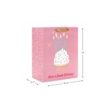 Hallmark Large Birthday Gift Bag (Cupcake With Candles on Pink), thumbnail image