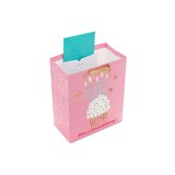 Hallmark Large Birthday Gift Bag (Cupcake With Candles on Pink), thumbnail image
