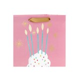 Hallmark Large Birthday Gift Bag (Cupcake With Candles on Pink), thumbnail image