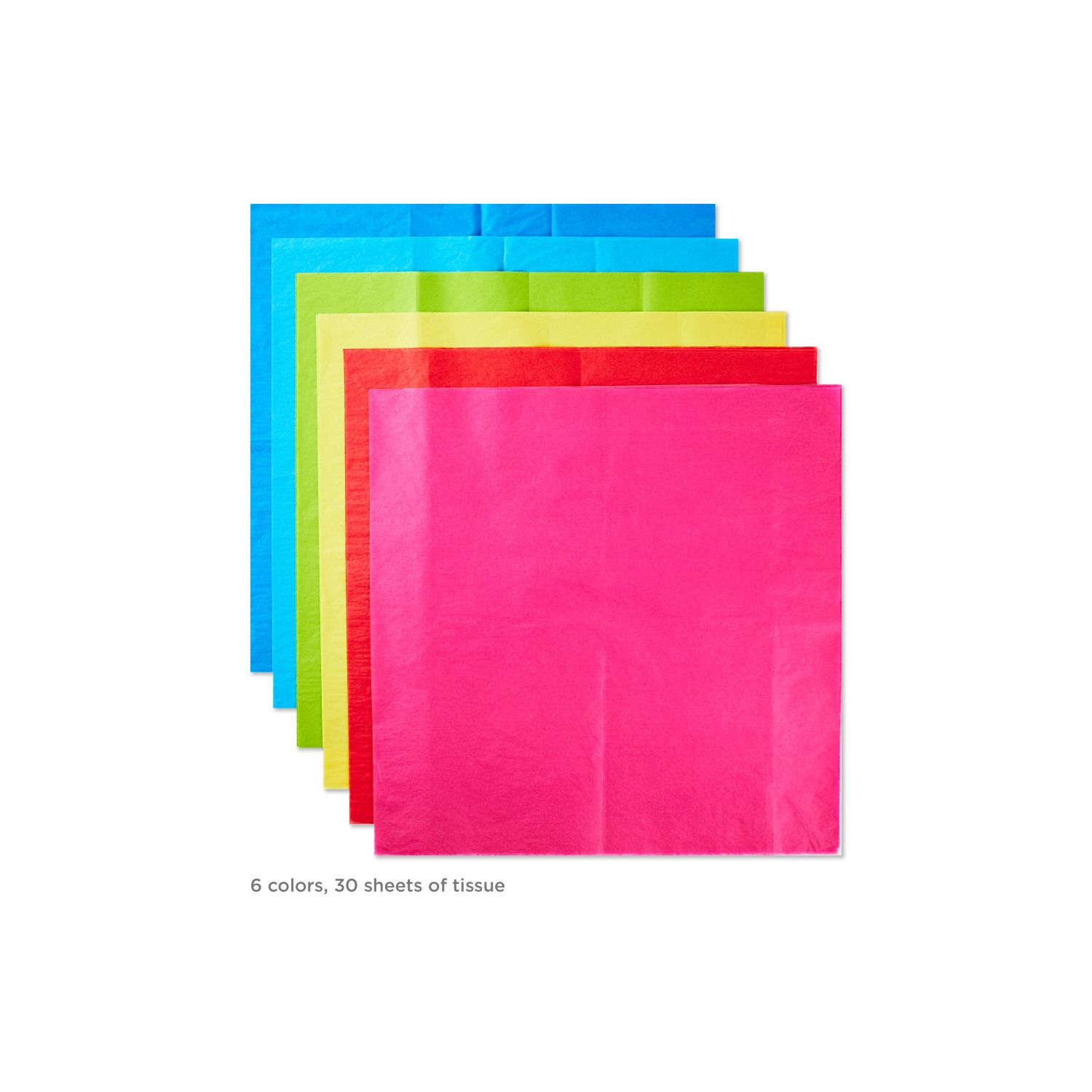 Hallmark Bulk Tissue Paper (Rainbow Colors), 30 sheets