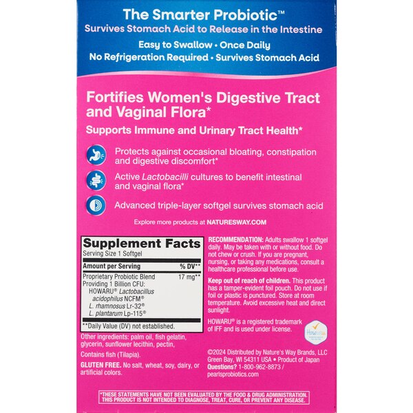 Pearlsprobiotics Women's Yeast Balance, 30CT