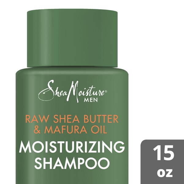 SheaMoisture Men Raw Shea Butter & Mafura Oil Moisturizing Shampoo, 15 OZ