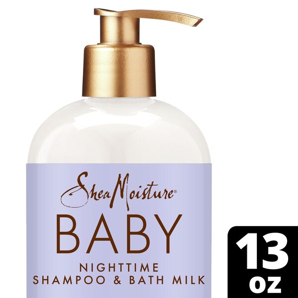 Shea Moisture Manuka Honey & Lavender Baby Shampoo & Bath Milk, 13 OZ