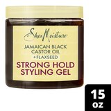 SheaMoisture Jamaican Black Castor Oil & Flaxseed Strong Hold Styling Gel, 15 OZ, thumbnail image