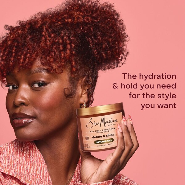 SheaMoisture Coconut & Hibiscus Defining Styling Gel, 15 OZ
