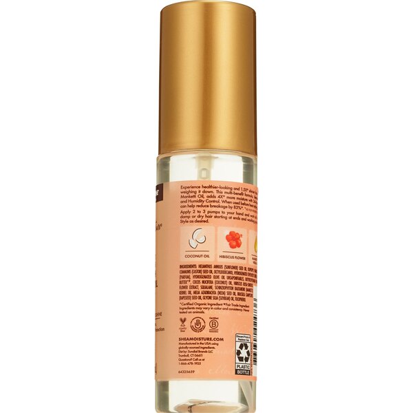 SheaMoisture Smooth & Shine Hair Oil, Coconut & Hibiscus, 3.3 OZ