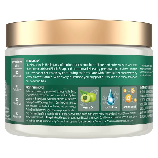 Shea Moisture Amla Oil Bond Repair Leave-In Conditioner, 11 OZ