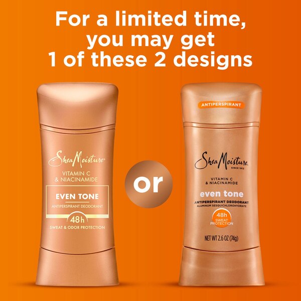 SheaMoisture Even Tone Antiperspirant & Deodorant Stick, 2.6 OZ