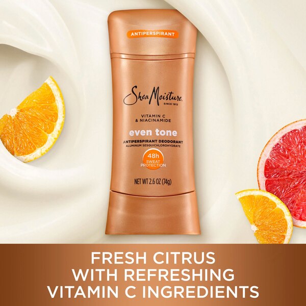 SheaMoisture Even Tone Antiperspirant & Deodorant Stick, 2.6 OZ