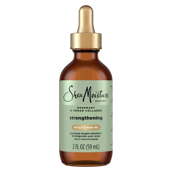 Shea Moisture Rosemary & Vegan Collagen Strengthening Scalp & Hair Oil, 2 OZ