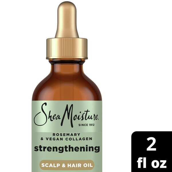 Shea Moisture Rosemary & Vegan Collagen Strengthening Scalp & Hair Oil, 2 OZ