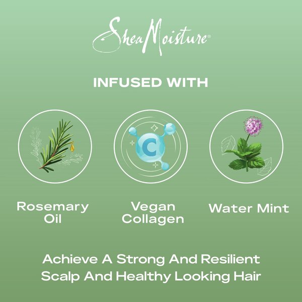 Shea Moisture Rosemary & Vegan Collagen Strengthening Scalp & Hair Oil, 2 OZ