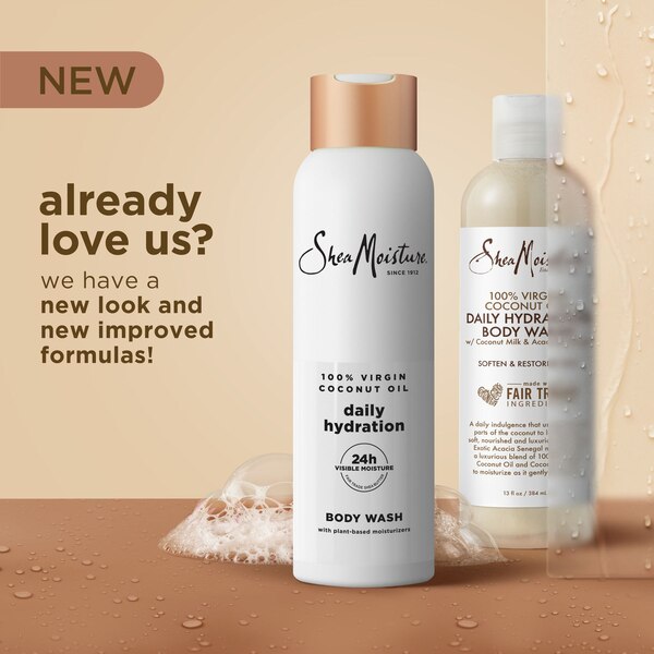 SheaMoisture Coconut Oil Daily Hydration Body Wash, 18 OZ