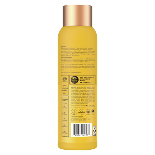 SheaMoisture Raw Shea Butter Moisturizing Body Wash, 18 OZ