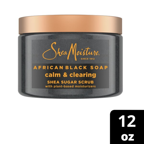 SheaMoisture African Black Soap Shea Sugar Scrub, 12 OZ