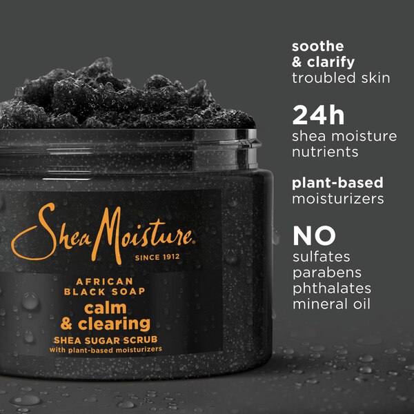 SheaMoisture African Black Soap Shea Sugar Scrub, 12 OZ