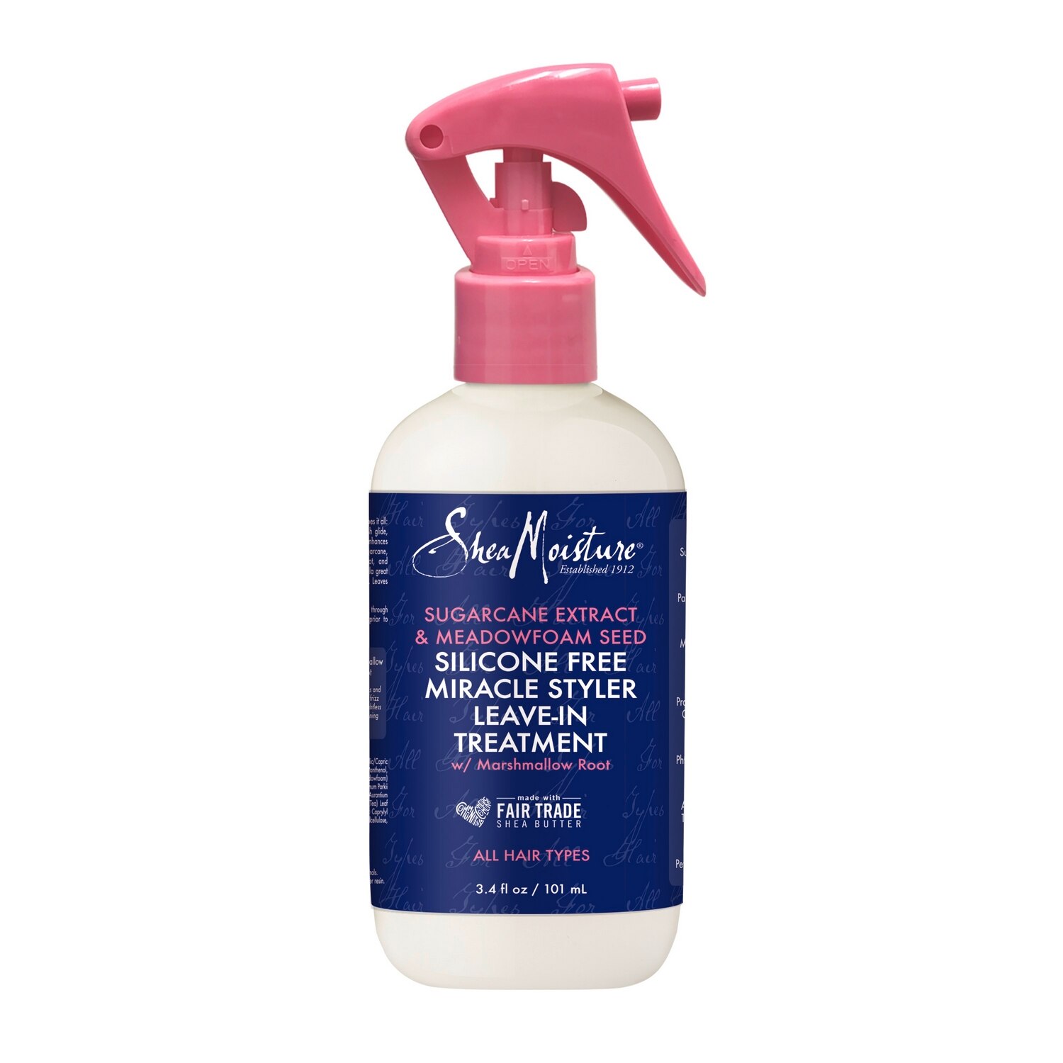 SheaMoisture Silicone-Free Sugarcane Extract Conditioner Leave-In Treatment for All Hair, 3.4 OZ