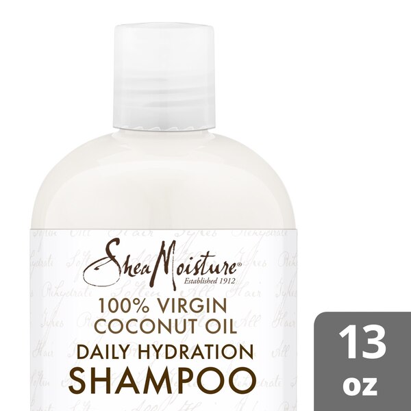 Shea Moisture 100% Virgin Coconut Oil Daily Hydration Shampoo, 13 OZ