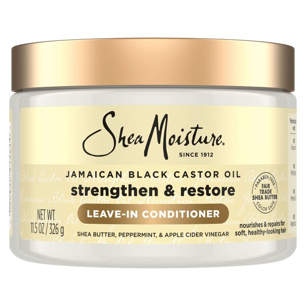SheaMoisture Jamaican Black Castor Oil Strengthen & Restore Leave-In Conditioner, 11 OZ