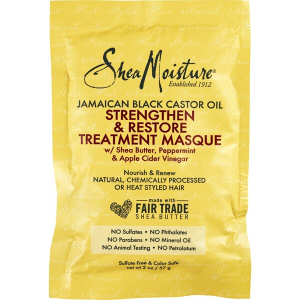 SheaMoisture Jamaican Black Castor Oil Strengthen & Restore Hair Mask, 2 OZ