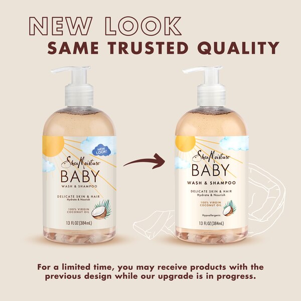 SheaMoisture Baby Wash & Shampoo, 13 OZ