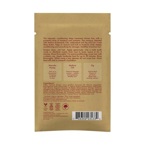 SheaMoisture Manuka Honey & Mafura Oil Hydration Hair Mask, 2 OZ