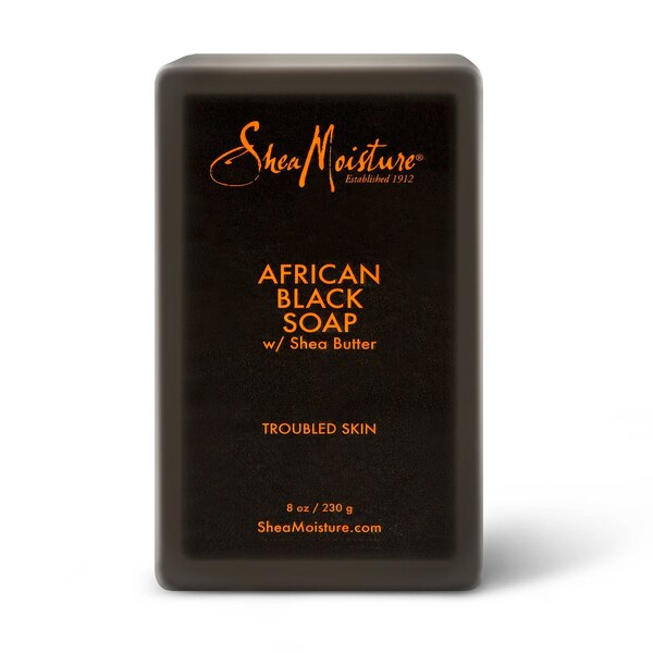 SheaMoisture Calm & Clearing African Black Bar Soap, 8 OZ