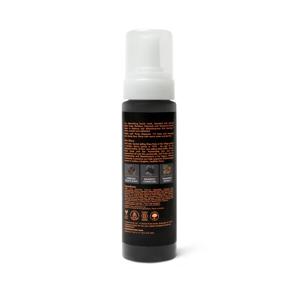 SheaMoisture Bamboo Charcoal Detoxifying Foaming Face Wash, 7.8 OZ
