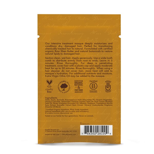 SheaMoisture Raw Shea Butter Moisture Recovery Treatment Masque, 2 OZ