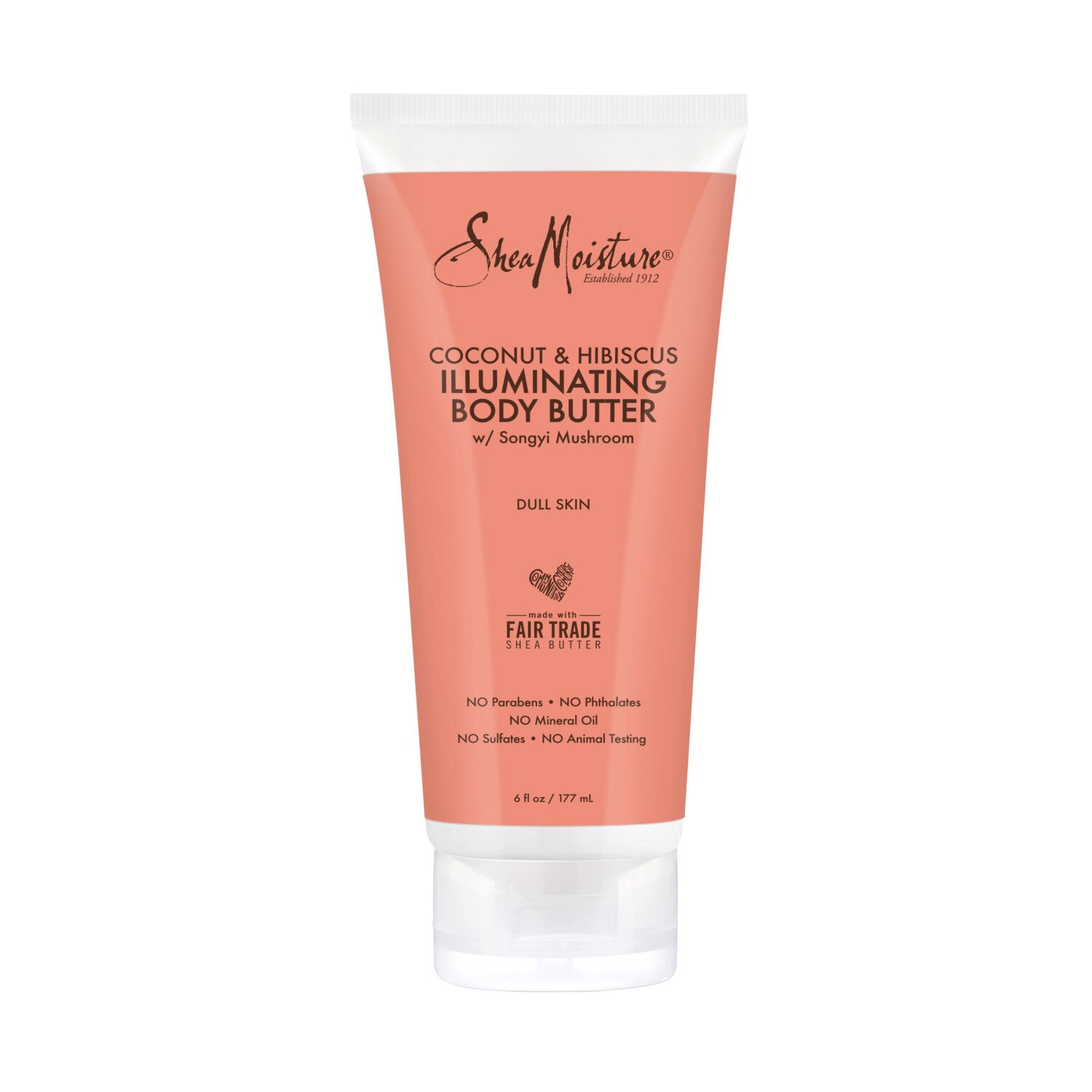SheaMoisture with Shea Butter Coconut & Hibiscus Body Butter Body Lotion for Dry Skin, 6 OZ