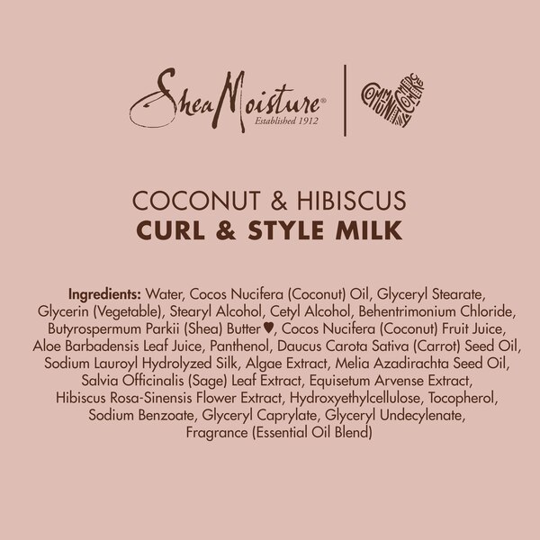 Shea Moisture Coconut & Hibiscus Curl & Style Milk, 8 OZ