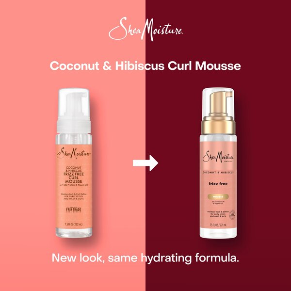 SheaMoisture Coconut & Hibiscus Frizz-Free Curl Mousse, 7.5 OZ