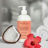 Shea Moisture Coconut & Hibiscus Curl & Shine Conditioner, 13 OZ, thumbnail image
