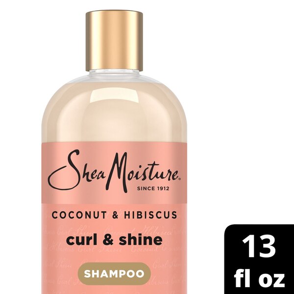 Shea Moisture Coconut & Hibiscus Curl & Shine Shampoo, 13 OZ