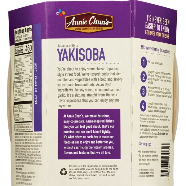 Annie Chun's Japanese-Style Yakisoba Noodle Bowl, 7.9 oz