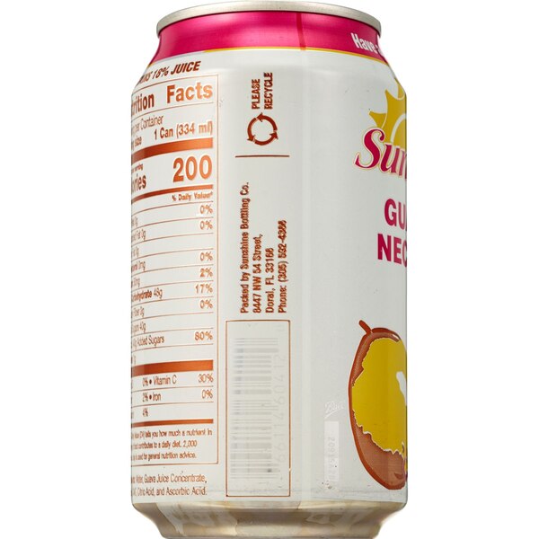 Sunchy Guava Nectar, 11.3 OZ