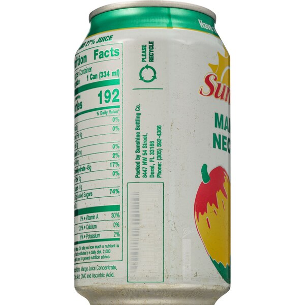 Sunchy Nectar Can, Mango, 11.3 OZ