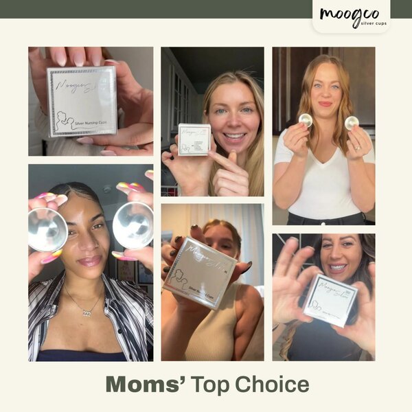 Moogco 999 Silver Nursing Cups for Mothers, 2 CT