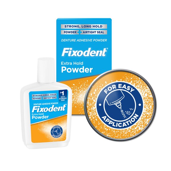 Fixodent Denture Adhesive Powder, Extra Hold