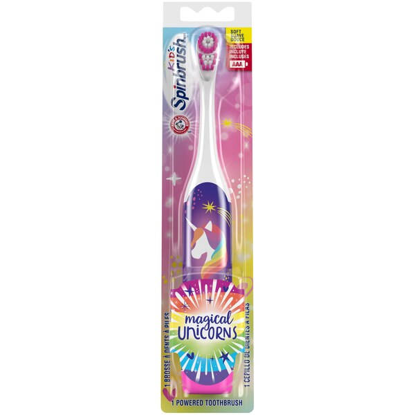 Spinbrush Kids Battery Powered Toothbrush, Mermaids and Unicorns