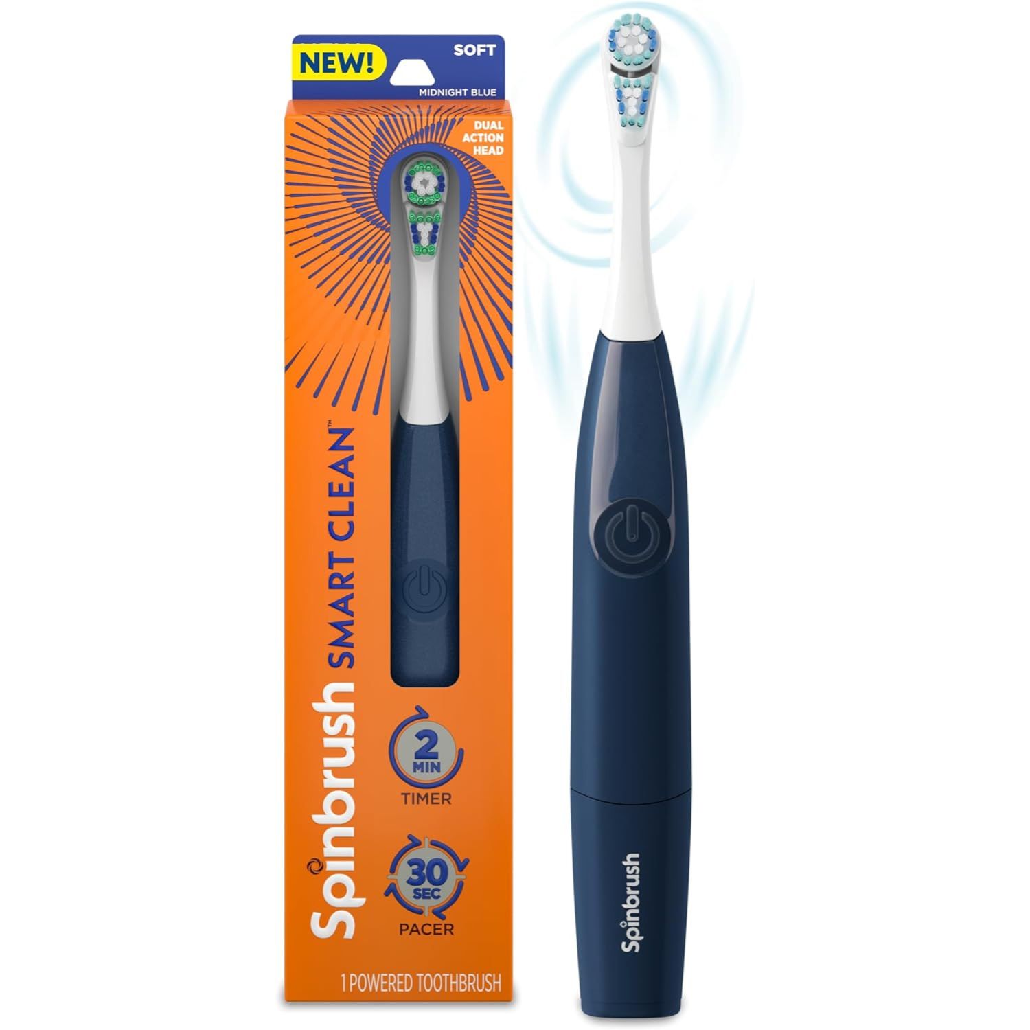 Arm & Hammer Spinbrush Pro+ Gum Health Toothbrush, Soft Bristles