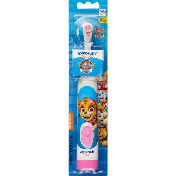 Spinbrush Electric Toothbrush, Paw Patrol, Soft