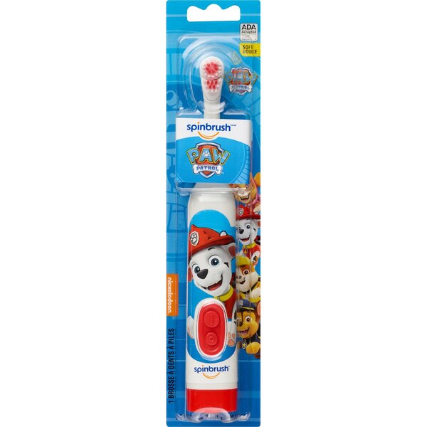 Spinbrush Electric Toothbrush, Paw Patrol, Soft
