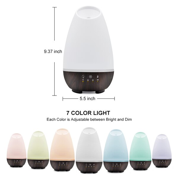 HealthSmart Aromatherapy Diffuser Cool Mist Humidifier for Essential Oils