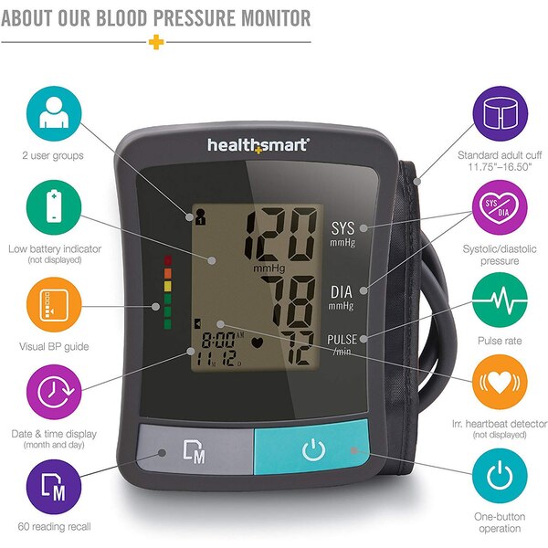 HealthSmart Standard Series Upper Arm Blood Pressure Monitor