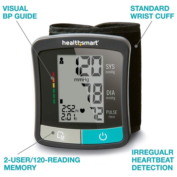 HealthSmart Standard Series Universal Wrist Blood Pressure Monitor