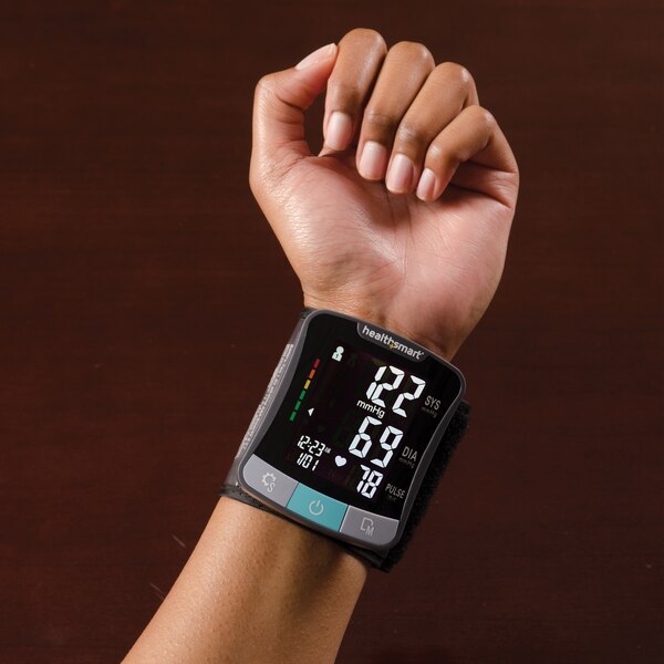 HealthSmart Premium Series Talking Universal Wrist Blood Pressure Monitor